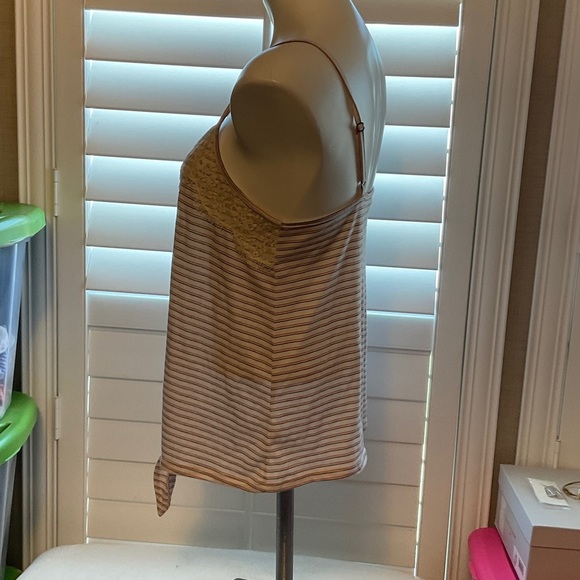 Xhilaration Cream and Brown Striped Camisole - Picture 5 of 7